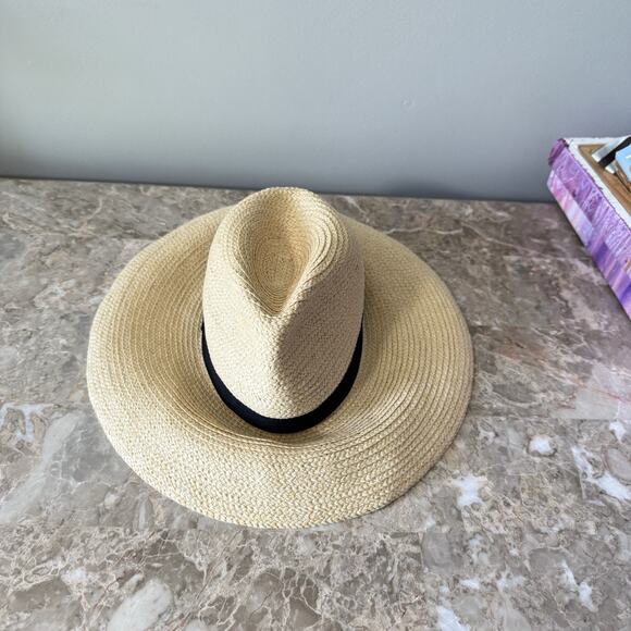 Hatattack Wide Brim Sun Hat vacation restort Tan Hat One Size Attack New - Picture 1 of 9
